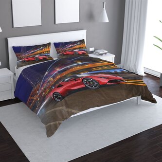Povlečení Ferrari na ulici: 140x200 / 90x70