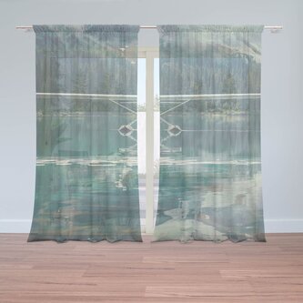 Záclony Hydroplán na horském jezeře: 2ks 150x250cm