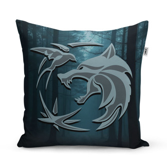 Polštář Zaklínač V lese: 40x40 cm