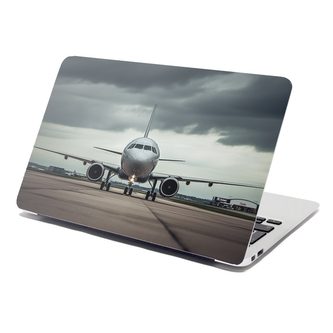 Samolepka na notebook Letadlo na ranveji: 38x26 cm