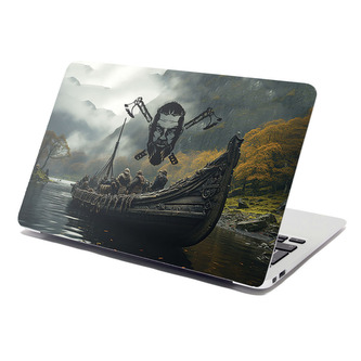 Samolepka na notebook Vikingové Loď: 38x26 cm