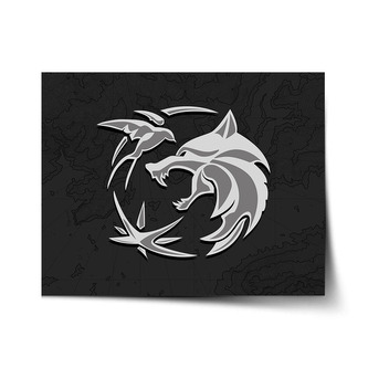 Plakát Zaklínač Černá mapa: 60x40 cm