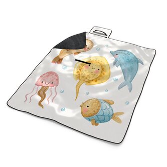 Plážová deka Podmořská parta: 200x140 cm