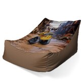 Dětský sedací vak Lounge Wall-E robot Město: 80 x 95 x 50 cm