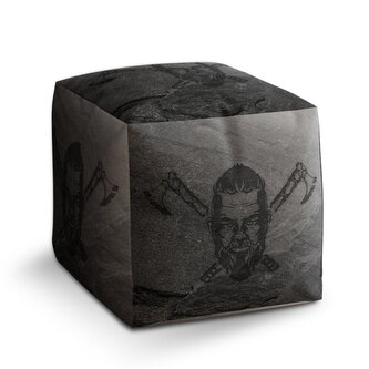 Taburet Cube Vikingové Stone: 40x40x40 cm Taburet Cube Vikingové Stone: 40x40x40 cm