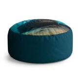 Taburet Circle Vrak dřevěné lodi na dně moře: 38x48 cm