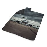 Plážová deka Letadlo na ranveji: 200x140 cm