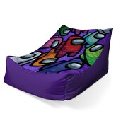 Dětský sedací vak Lounge AMONG US Levitující: 80 x 95 x 50 cm