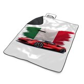 Plážová deka Ferrari Italská vlajka: 200x140 cm