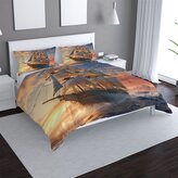 Povlečení Plachetnice ve vlnách při východu slunce: 140x200 / 90x70