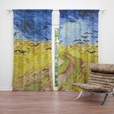 Závěs Pšeničné pole s vránami - Vincent van Gogh: 2ks 140x250cm