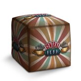 Taburet Cube Seriál přátelé CENTRAL PERK Abstrakce: 40x40x40 cm