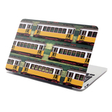 Samolepka na notebook Lisabonské historické tramvaje Zelený Pattern: 38x26 cm