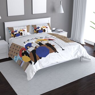 Povlečení Seriál přátelé FRIENDS Gauč u fontány: 140x220 / 90x70 Povlečení Seriál přátelé FRIENDS Gauč u fontány: 140x220 / 90x70