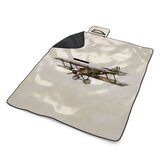 Plážová deka Historický dvouplošník Vintage: 200x140 cm