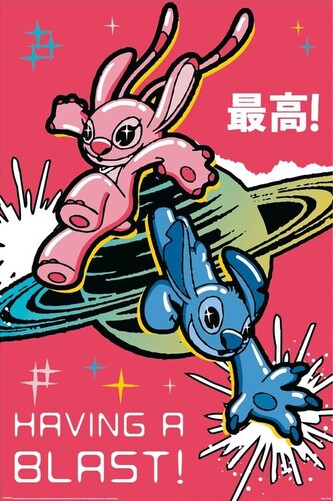 Plakát, Obraz - Stitch - Having a Blast, 61 × 91.5 cm