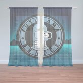 Záclony Futurama Bender Čtvrtá dimenze: 2ks 150x250cm