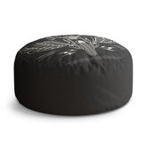 Taburet Circle Harley-Davidson S křídly: 38x48 cm