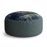 Taburet Circle Parní lokomotiva v zasněženém městě: 38x48 cm
