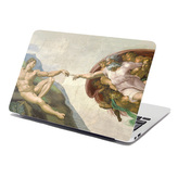 Samolepka na notebook Stvoření Adama - Michelangelo Buonarroti: 38x26 cm