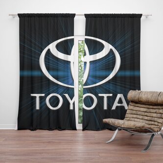Závěs Toyota Blue Glow: 2ks 140x250cm Závěs Toyota Blue Glow: 2ks 140x250cm