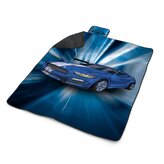 Plážová deka Mustang Modré pozadí: 200x140 cm