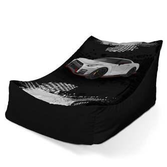 Dětský sedací vak Lounge Nissan GTR 35 Černý: 80 x 95 x 50 cm