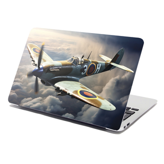 Samolepka na notebook Stíhačka Spitfire: 38x26 cm