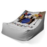 Dětský sedací vak Lounge Seriál přátelé FRIENDS Gauč u fontány: 80 x 95 x 50 cm