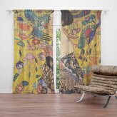 Závěs Dáma s vějířem - Gustav Klimt: 2ks 140x250cm