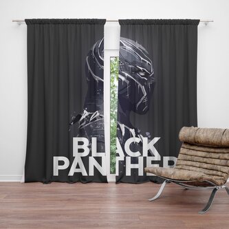 Závěs BLACK PANTHER z profilu Černý: 2ks 140x250cm Závěs BLACK PANTHER z profilu Černý: 2ks 140x250cm