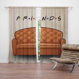 Závěs Seriál přátelé FRIENDS Gauč: 2ks 140x250cm