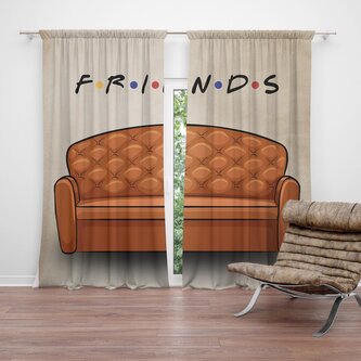 Závěs Seriál přátelé FRIENDS Gauč: 2ks 140x250cm Závěs Seriál přátelé FRIENDS Gauč: 2ks 140x250cm