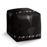 Taburet Cube Seriál přátelé FRIENDS Polibek: 40x40x40 cm