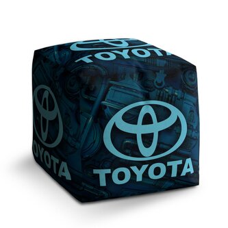 Taburet Cube Logo Toyota Motor: 40x40x40 cm