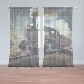 Záclony Parní lokomotiva v horách: 2ks 150x250cm