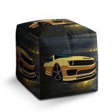Taburet Cube Chevrolet Camaro Pruhy: 40x40x40 cm