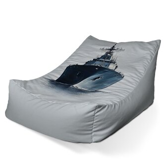 Dětský sedací vak Lounge Válečná loď na klidném moři: 80 x 95 x 50 cm