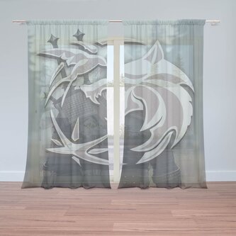 Záclony Zaklínač V mlze: 2ks 150x250cm Záclony Zaklínač V mlze: 2ks 150x250cm