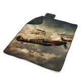 Plážová deka Stíhačky Spitfire v letecké bitvě: 200x140 cm