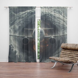 Závěs Letadlo v bouři: 2ks 140x250cm Závěs Letadlo v bouři: 2ks 140x250cm
