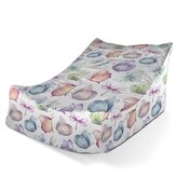 Dětský sedací vak Lounge Slet motýlů: 80 x 95 x 50 cm