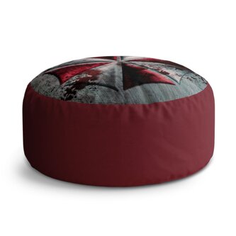 Taburet Circle Resident Evil Umbrella Corporation Steel: 38x48 cm