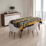 Ubrus Lisabonské historické tramvaje Zelený Pattern: 130x170 cm