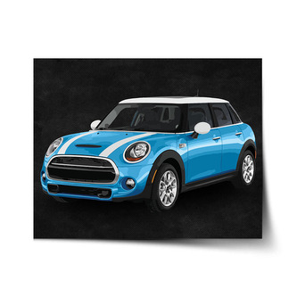 Plakát Mini sedan Černé pozadí: 60x40 cm