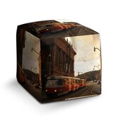 Taburet Cube Tramvaj v historickém městě: 40x40x40 cm