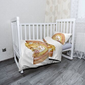 Dětské povlečení do postýlky Podzimní duha: 130x90 / 40x60