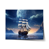 Plakát Plachetnice mezi horami: 60x40 cm