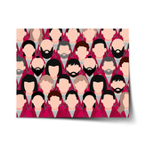 Plakát Money heist Anonymní tváře: 60x40 cm