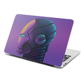 Samolepka na notebook Iron Man Helma na fialové: 38x26 cm
